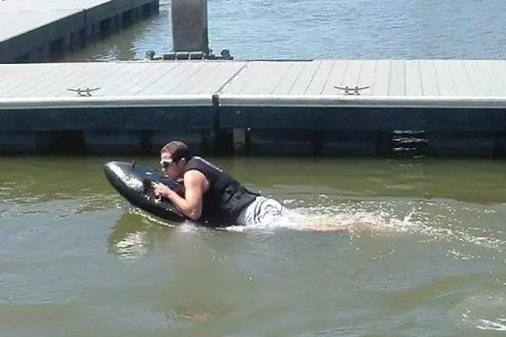 The Kymera jetboard is a jet-powered body board