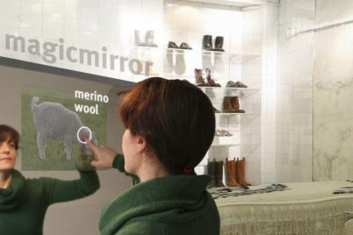 The interactive RFID fittingroom mirror