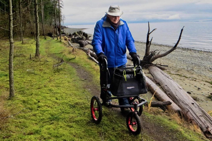 The Rob's Walkers FR-160 model, hitting the trails on Vancouver Island
