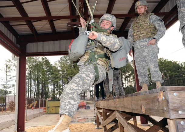 IOTV tests included the harness for the T-11 parachute