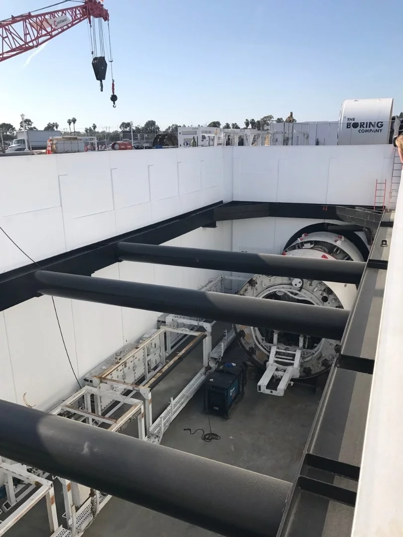 Entrance to The Boring Company's test tunnel