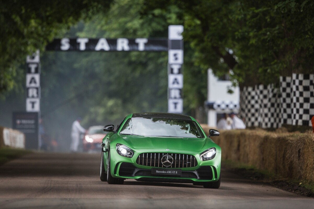 The all-new GT R shows its stuff at the Goodwood Festival of Speed