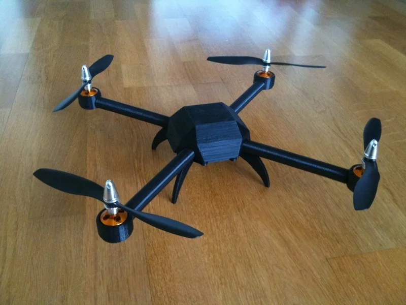 The frame of this quadcopter was created with a 3D printer (Photo: swepet/Thingiverse)