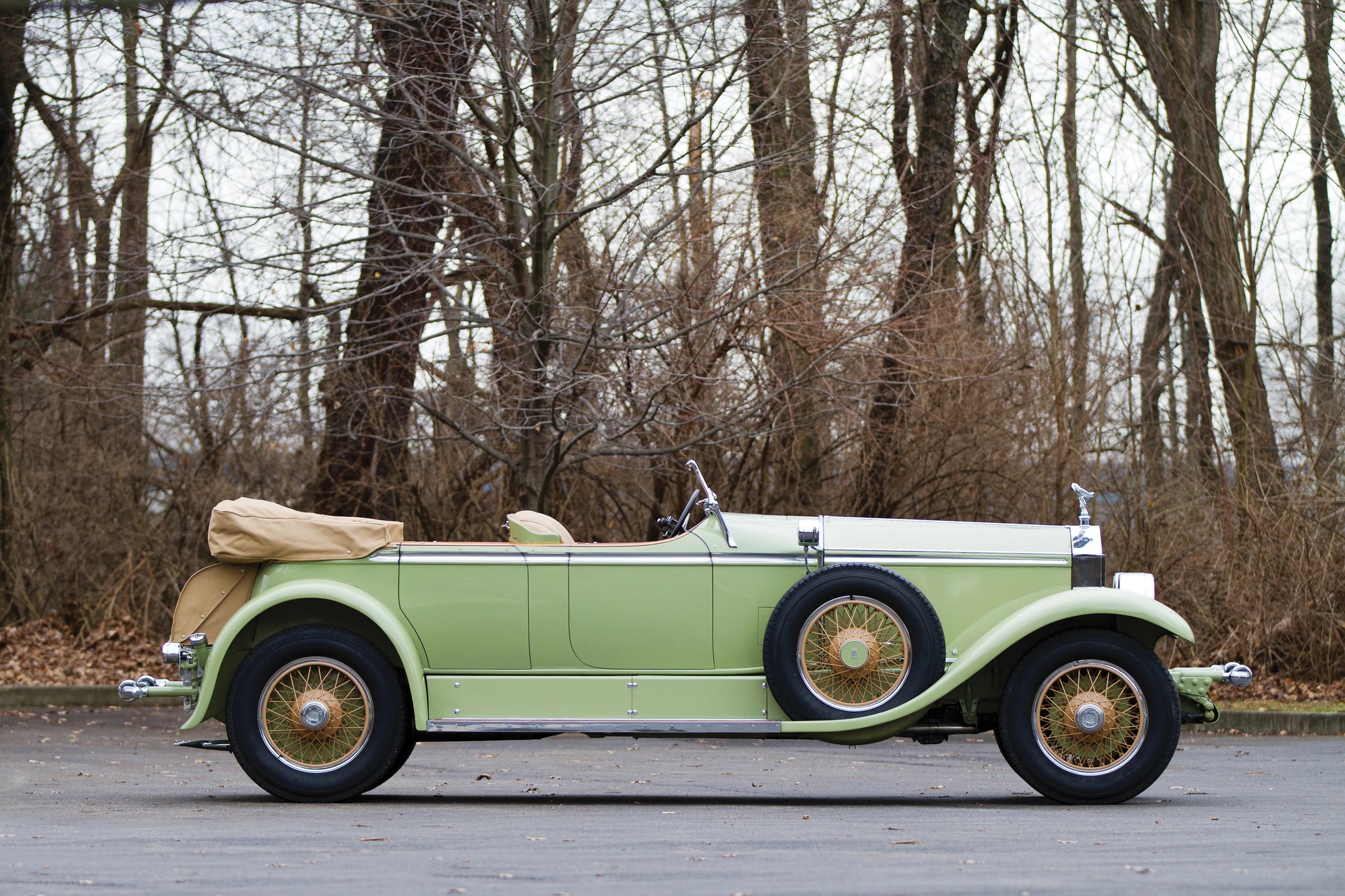 The car was recently restored, including the fitting of new blackwall tires, flushing out of the fuel tank and cleaning of the carburetor