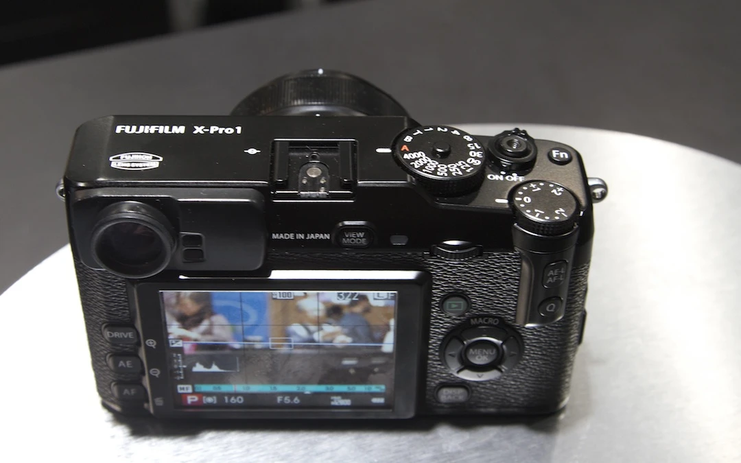 The X-Pro1 on display at CES 2012