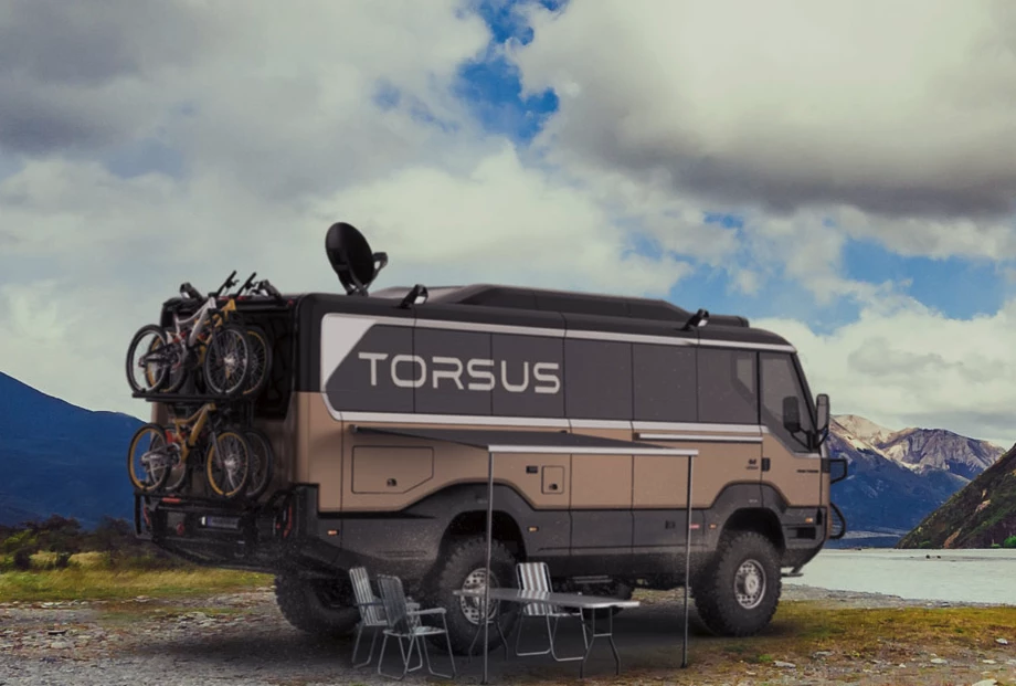 Torsus Praetorian Overlander rigged up for outdoor fun