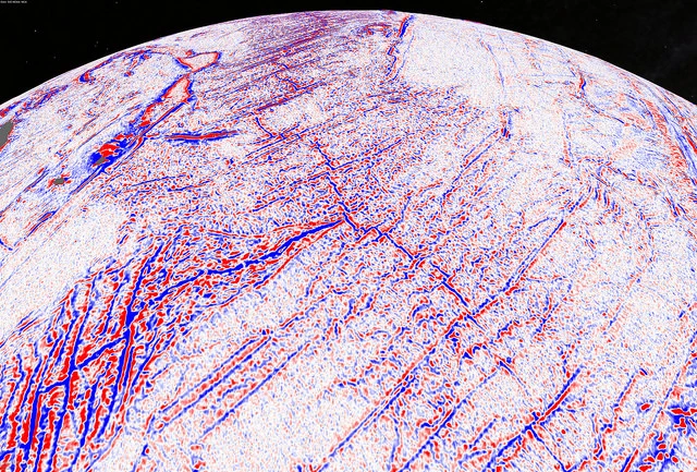 A gravity gradient model of the Indian Ocean Triple Junction (Image: David Sandwell, Scripps Institution of Oceanography, UC San Diego)