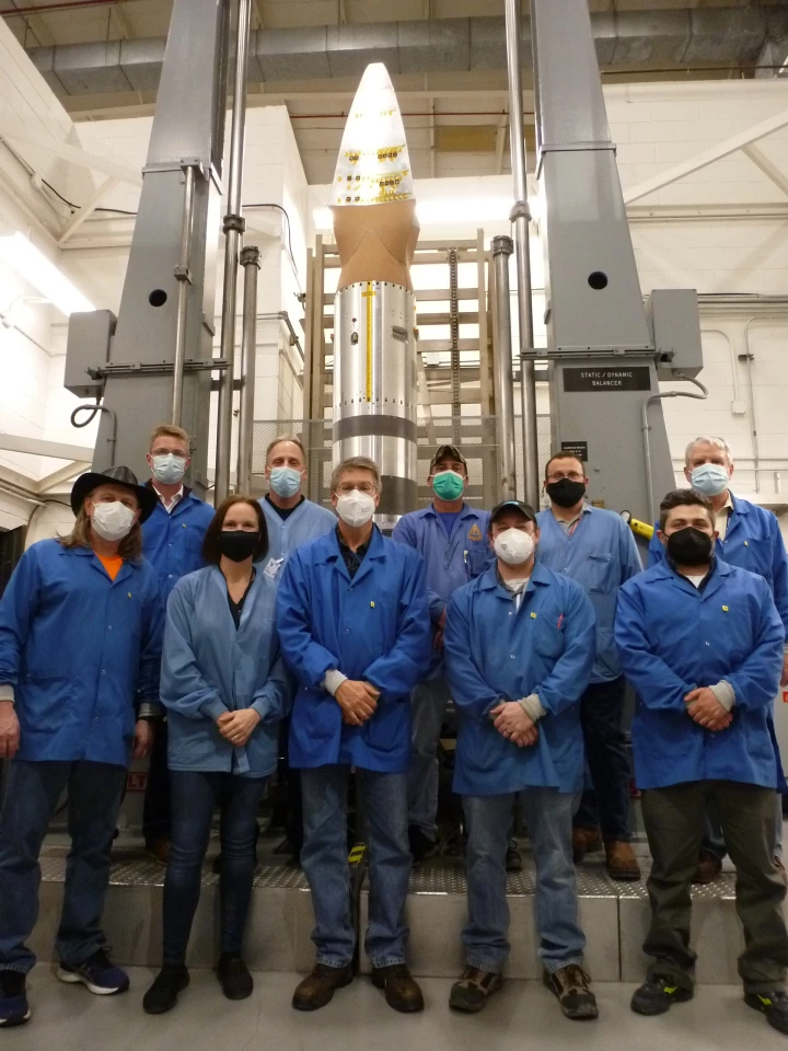 Members of the BOLT team with the Bolt II test vehicle