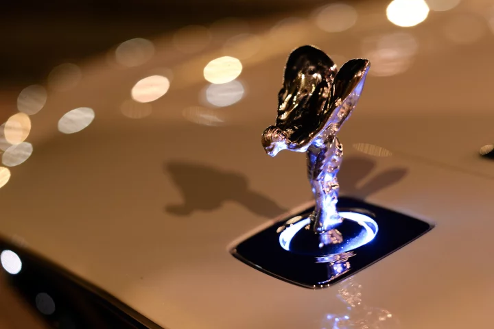 The Spirit of Ecstasy hood ornament will soon adorn a Rolls-Royce SUV
