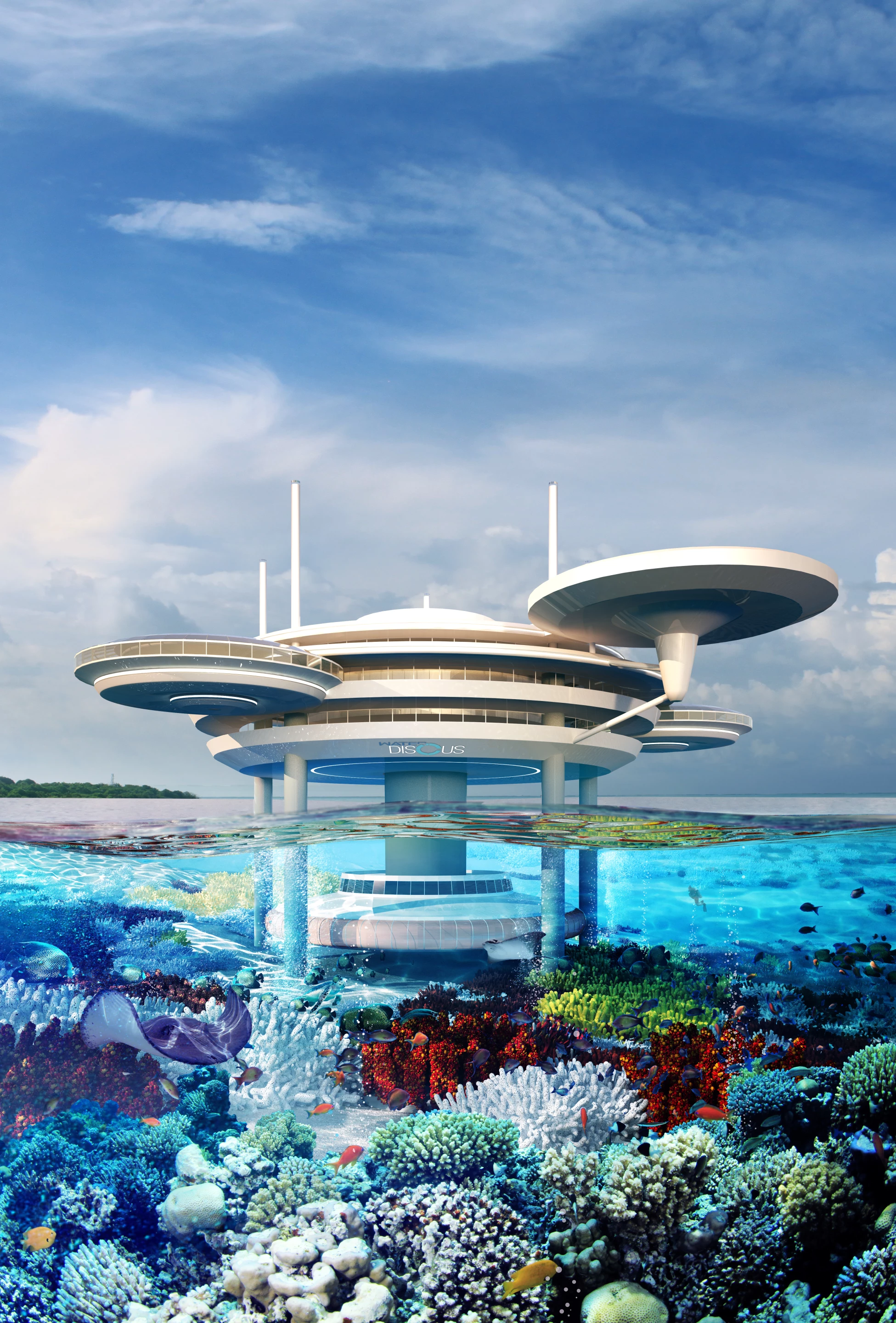 Water Discus Hotel to be built in the Maldives