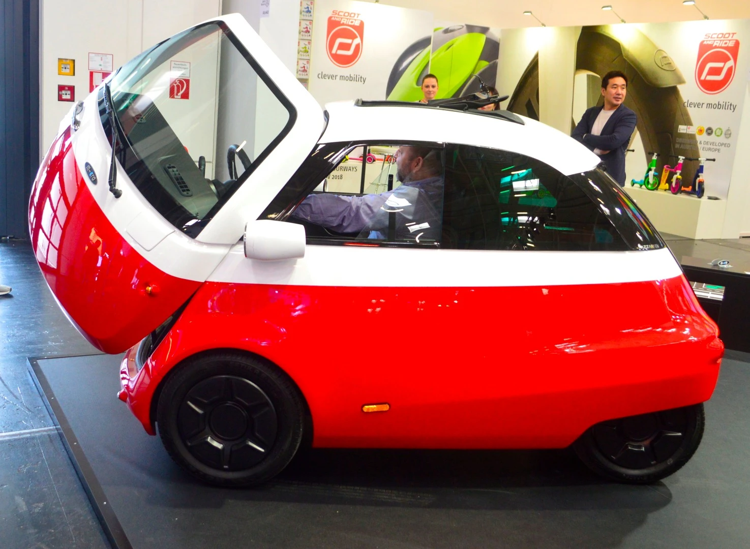 Micro Mobility always brings in onlookers and photo-snappers with the Microlino electric Isetta. More than just a show car, the Microlino will go into production in the middle of this year, as per Micro Mobility's website