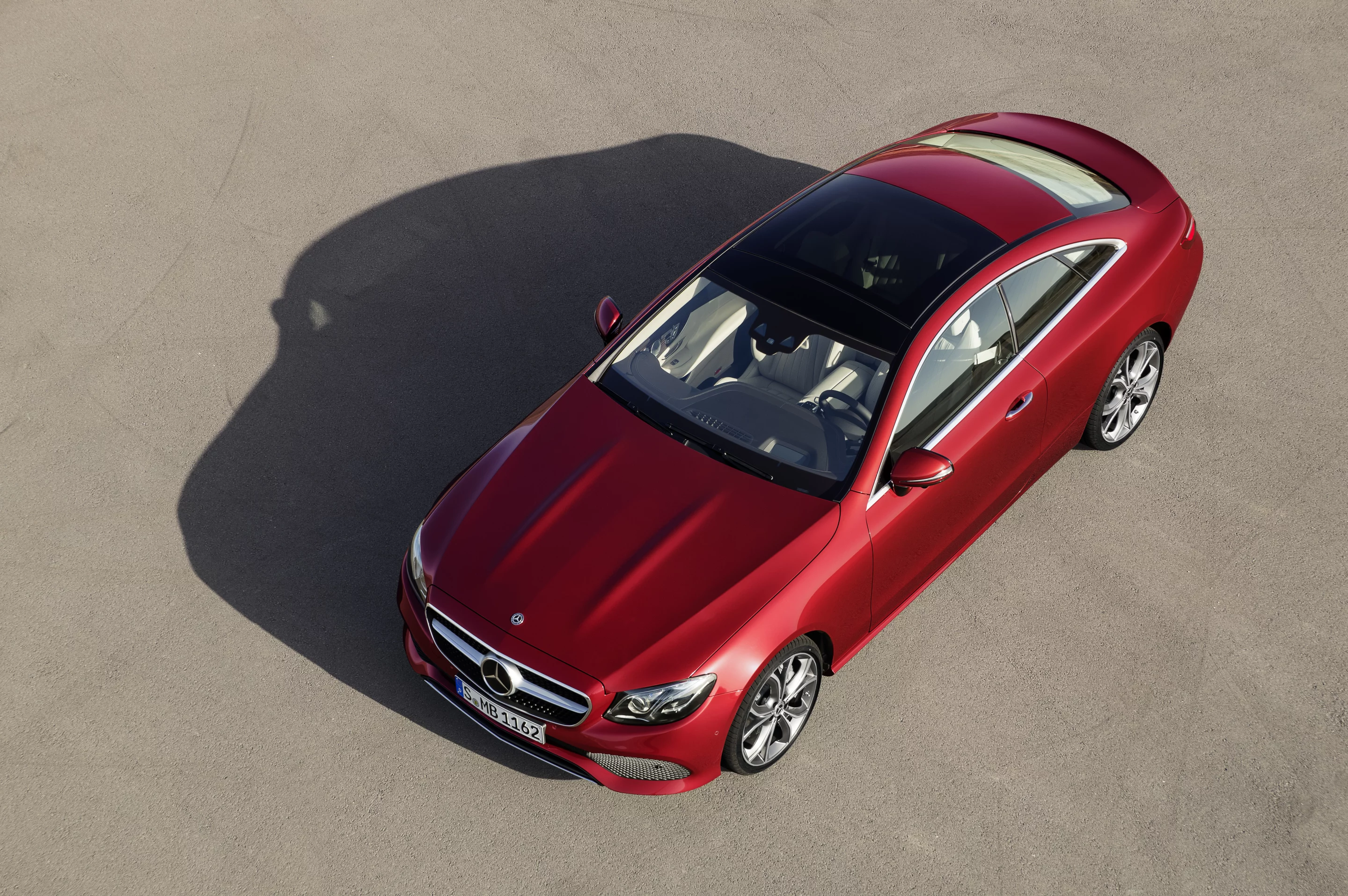 A bird's eye view of the new E-Class Coupe