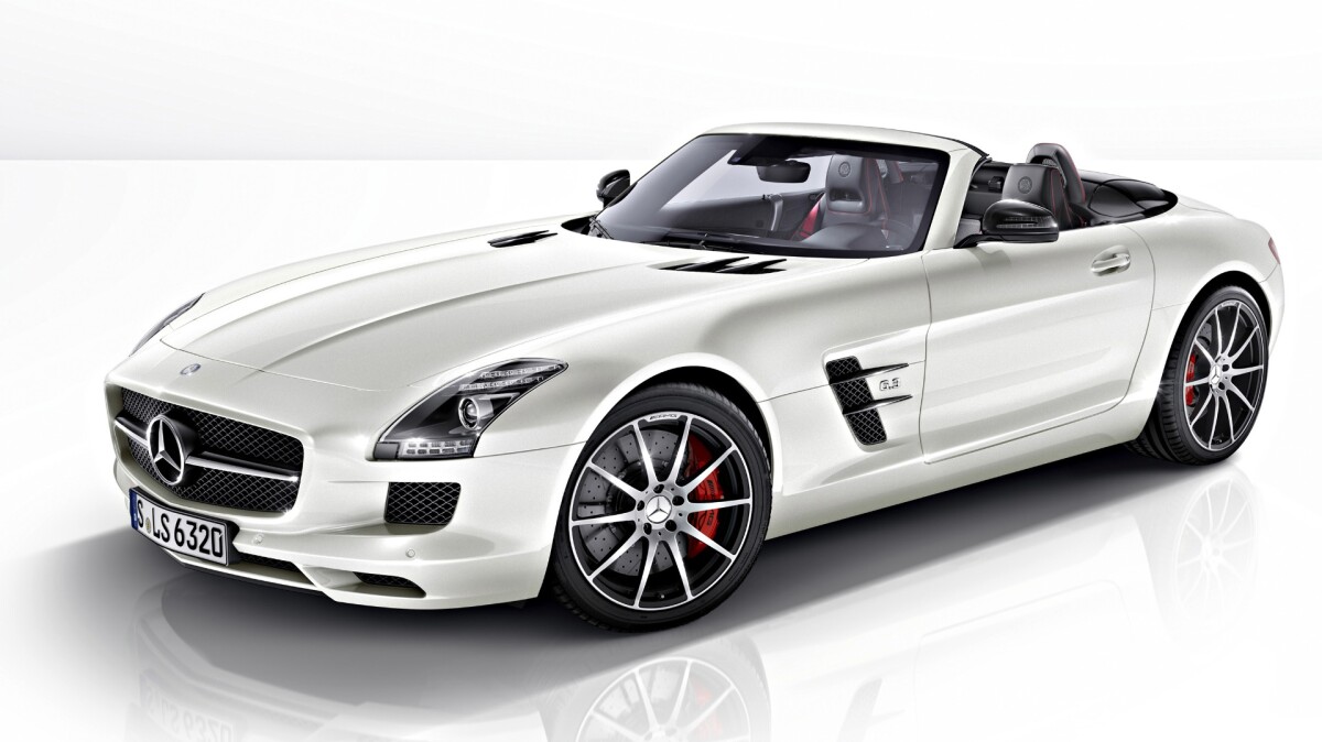 This Mercedes AMG SLS Roadster sold for $450,000 at the 2012 Naples Winter Wine Festival