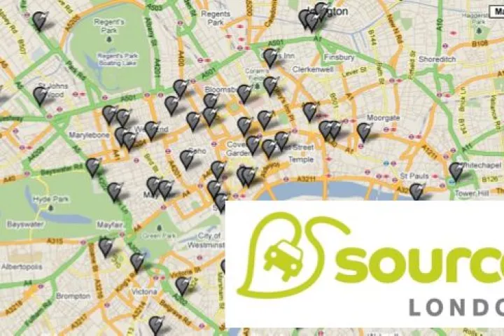 The Source London program will allow EV-owners to charge their vehicles at any of 1,300 city-wide charging stations