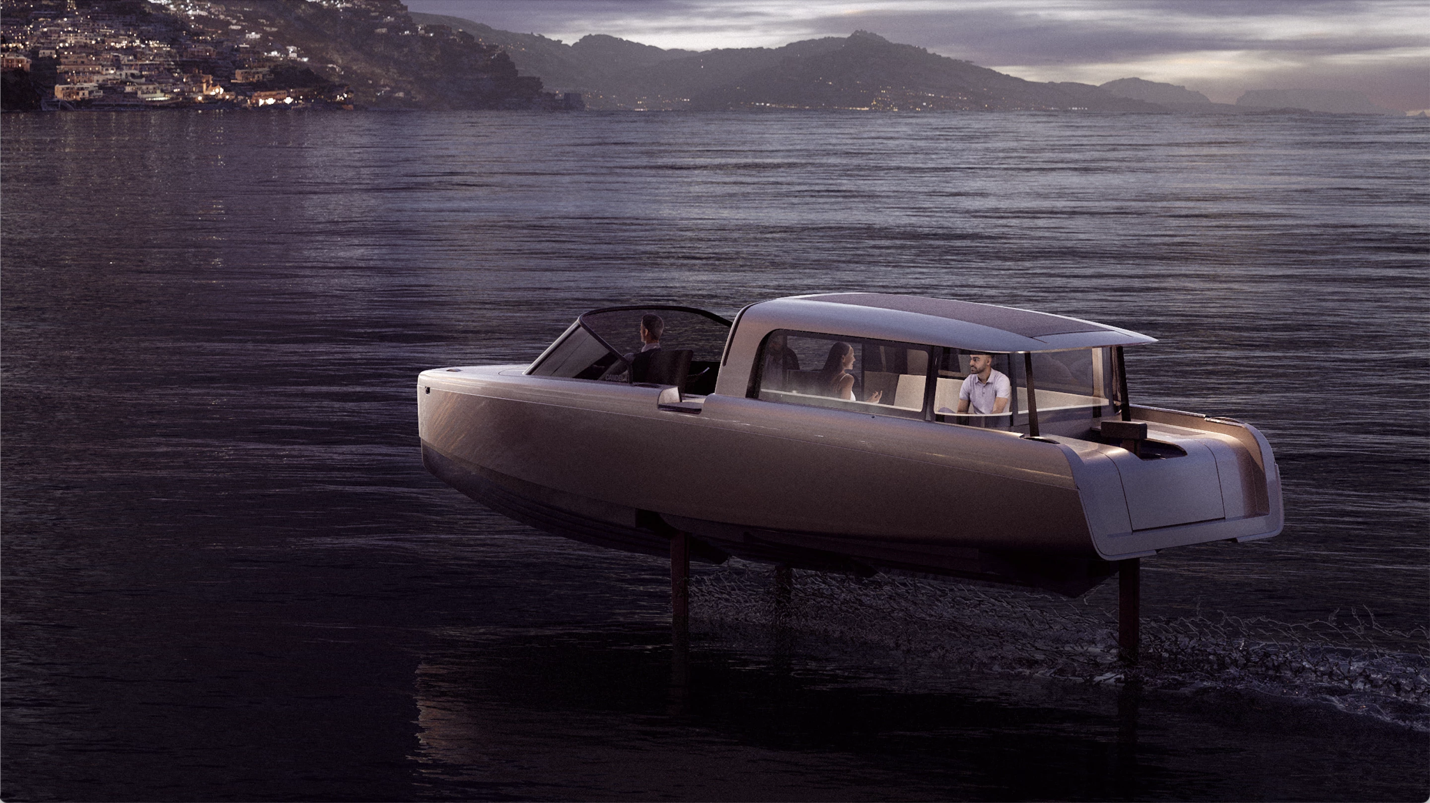 The P-8 Voyager's foils can be retracted not only at low speeds, but also when navigating shallow waters