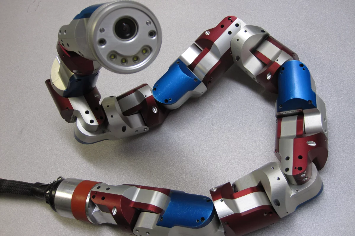 Carnegie Mellon University's Biorobotics Lab developed this modular snake robot to perform inspections and search-and-rescue operations