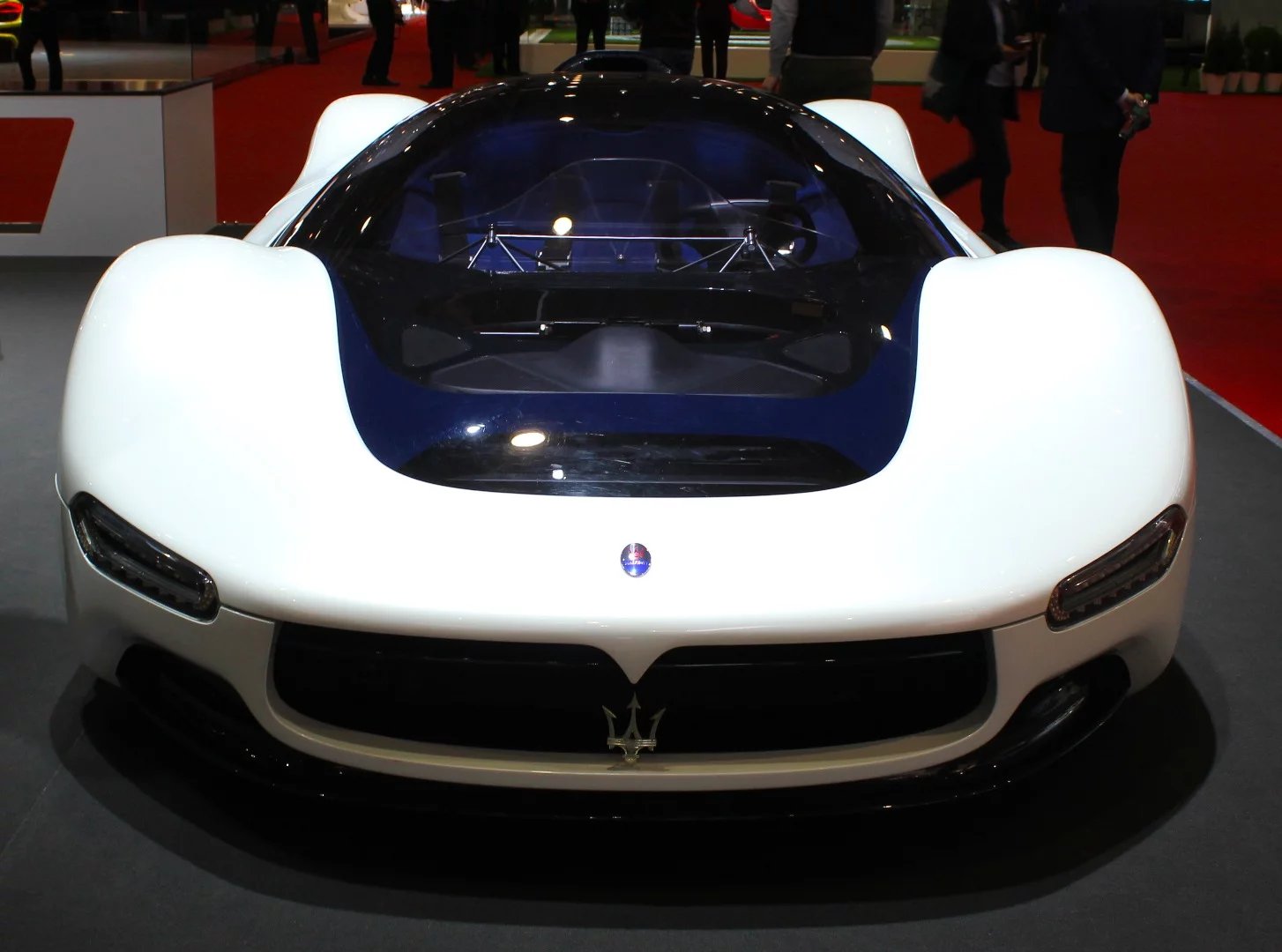 Two cars over from the Marzal, the 2005 Pininfarina Maserati Birdcage was another retro highlight