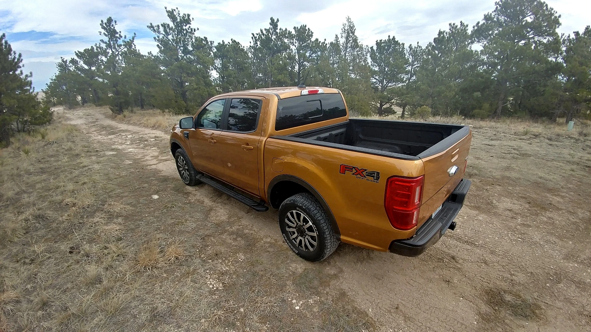 The Ranger has two bed length options, both determined by the truck's cab size. This crew cab has the shorter 5-foot bed
