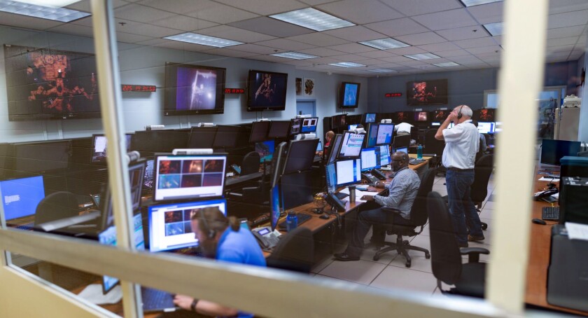 The RRM3 team manages operations from the Goddard Satellite Servicing Control Center at NASA’s Goddard Space Flight Center
