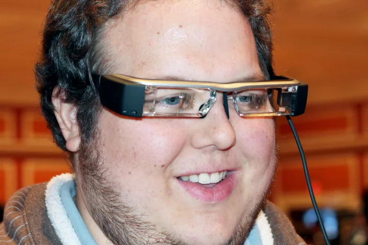 Epson's new Moverio BT-200 smart glasses at CES