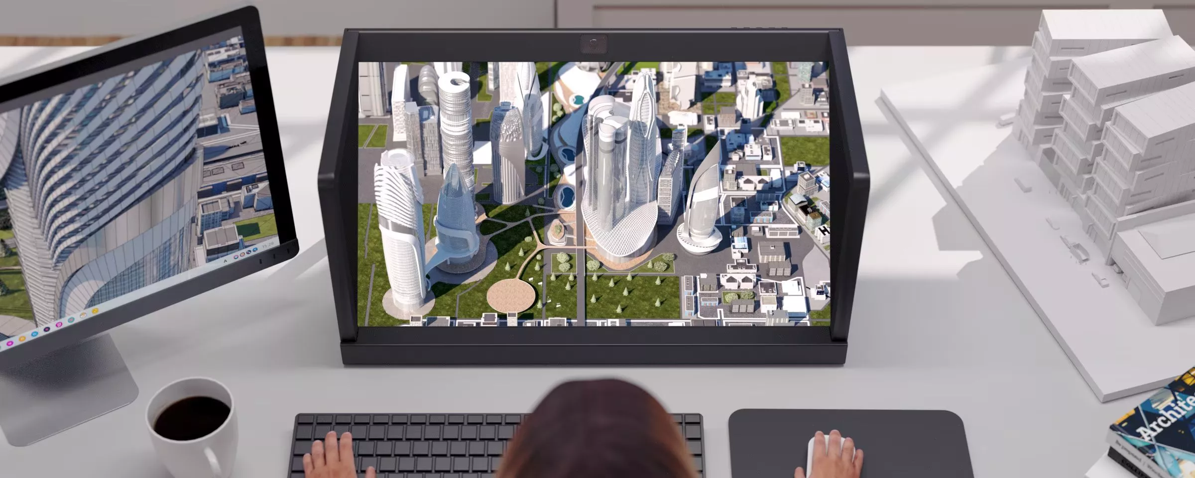 The ELF-SR2 Spatial Reality Display "is optimized for industrial design, surgical planning, architecture, engineering, construction, signage, retail, software/application development, game developers and entertainment applications"