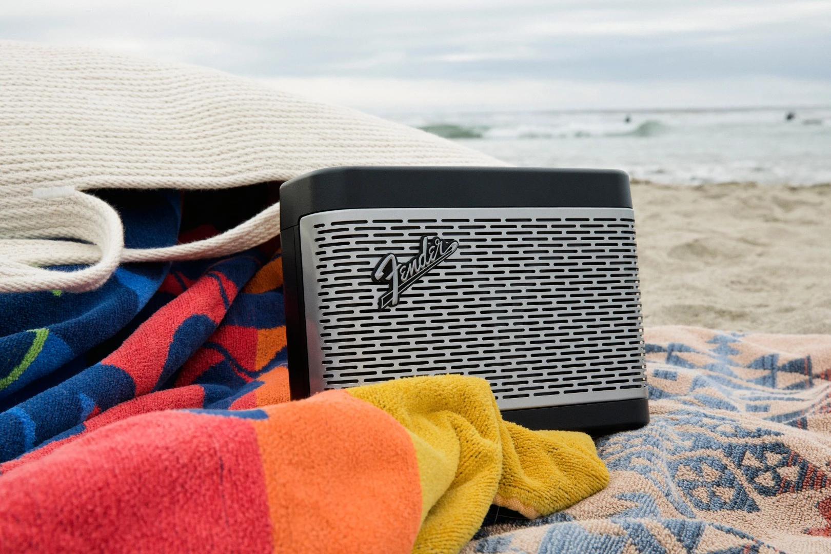 Fender's Newport Bluetooth speaker runs on a battery said to be good for 12 hours of use