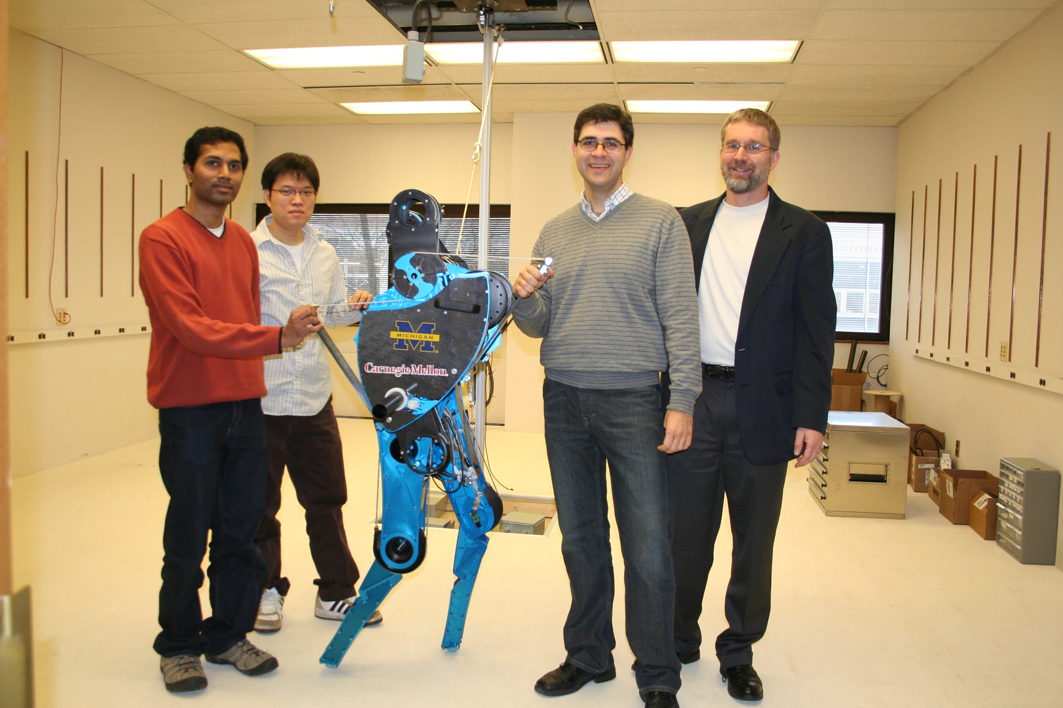 MABEL in 2008 with K. Sreenath, H.W. Park, I. Poulakakis and J. Grizzle