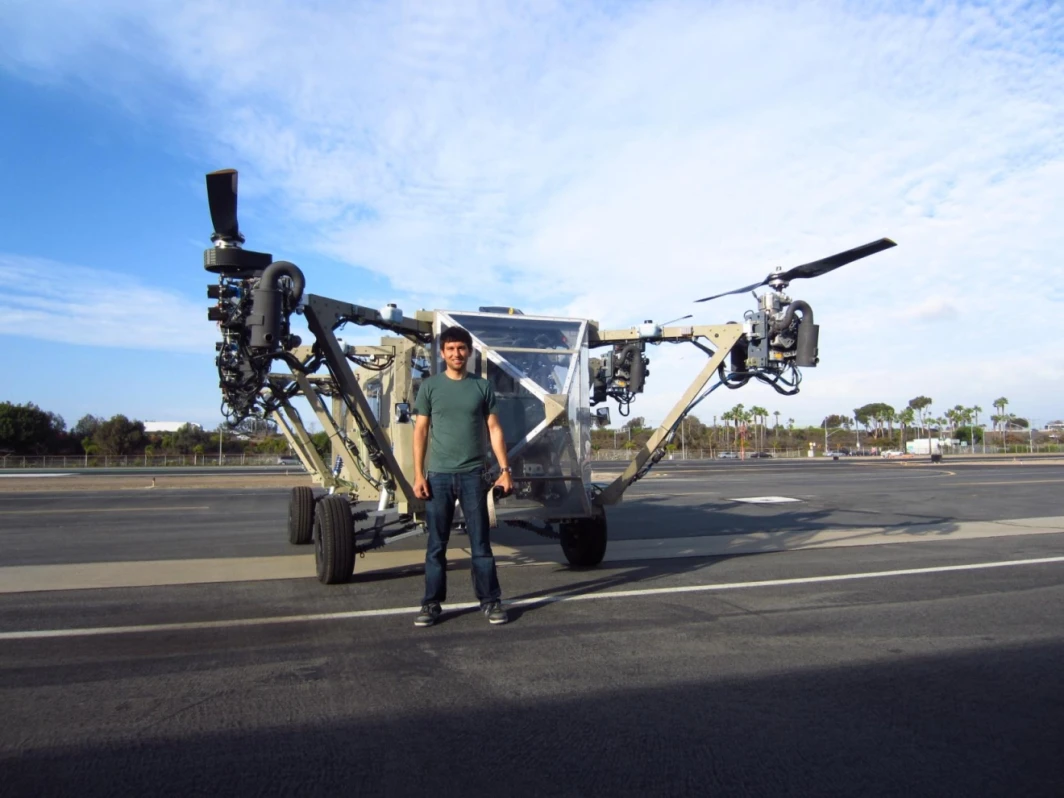 AT engineer, Rustom Jehangir, is standing next to the vehicle for scale