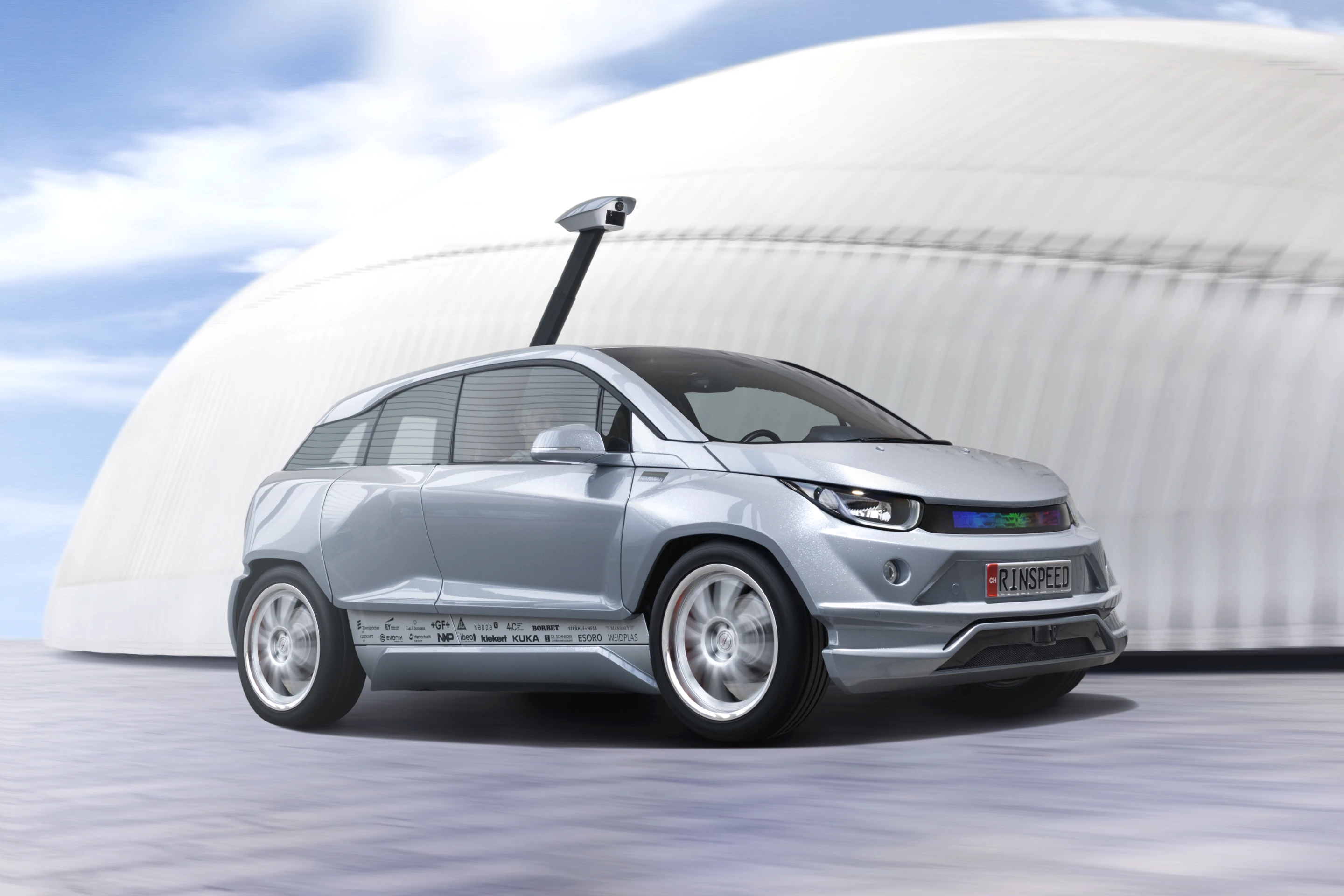 The Budii autonomous vehicle concept by Rinspeed is a showcase for self-driving vehicle technology
