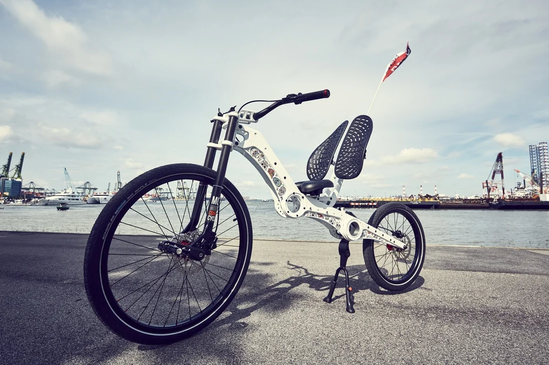 The frame on the MC2 Chopper is an interesting piece of design