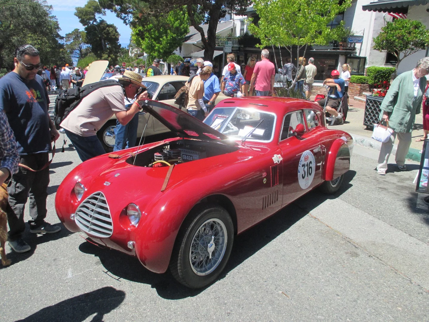1947 Cistallia 202 MM Berlinetta was awarded best in show at the Carmel by The Sea Concours on Ocean Ave.