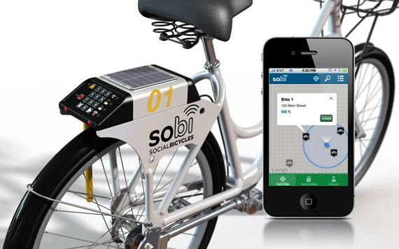 Sobi is a new bicycle-sharing system, that uses GPS and a mobile phone app for locating and reserving bicycles (Photo: sobi)