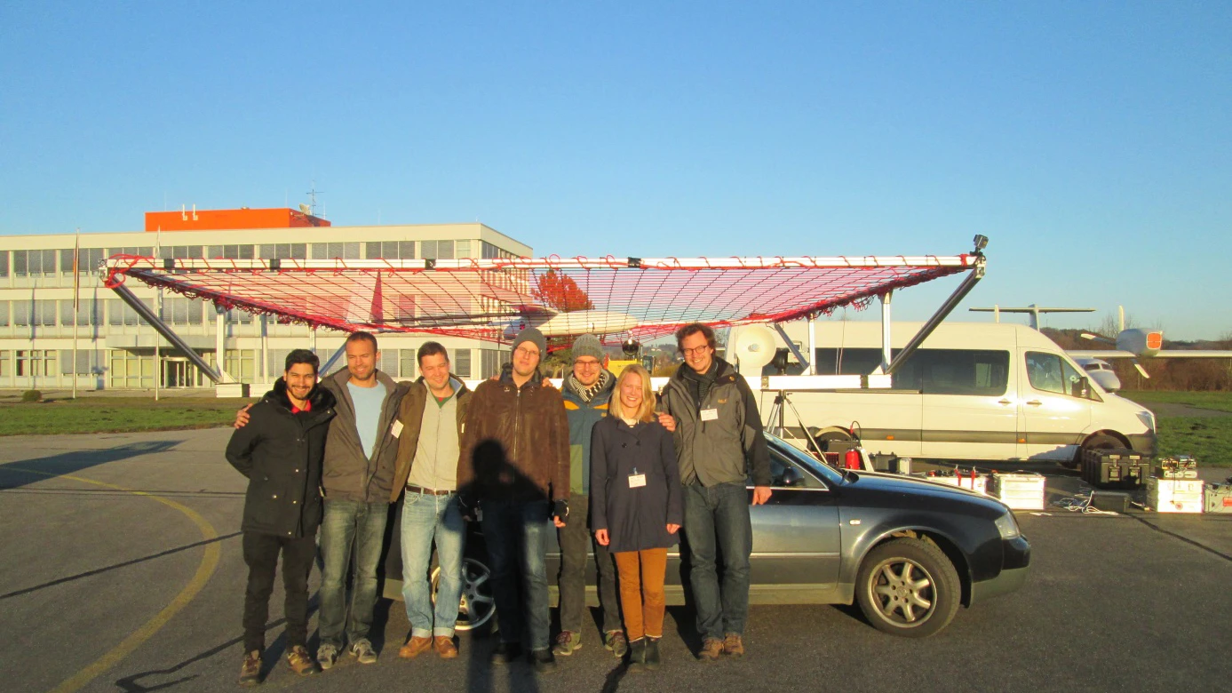 The drone system with DLR development team