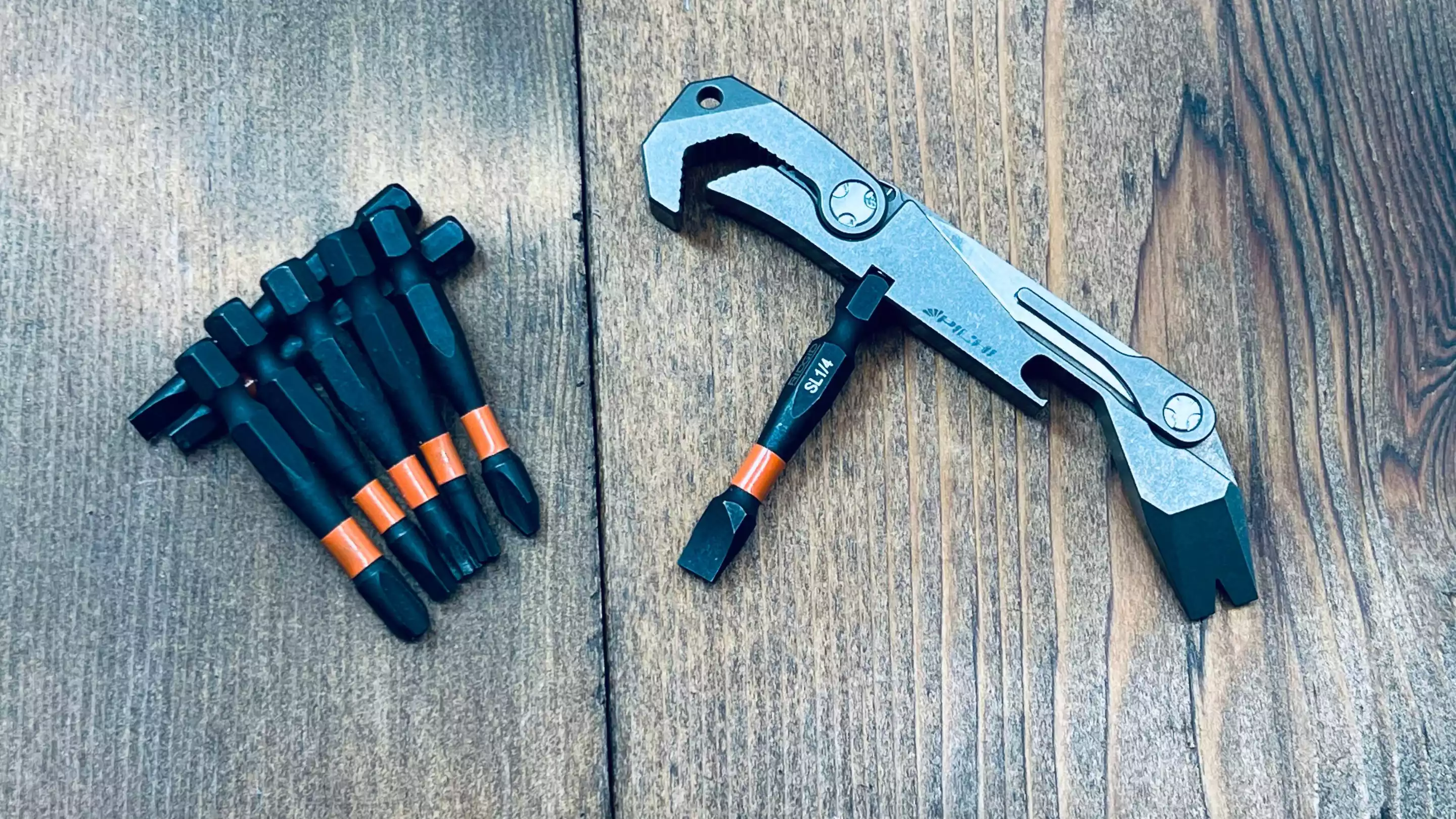 A receptacle on the Pichi X2's underside accommodates any third-party quarter-inch screwdriver bit