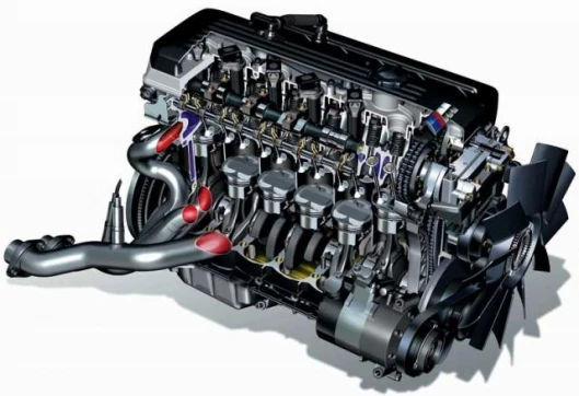 Cutaway drawing of the M3 engine