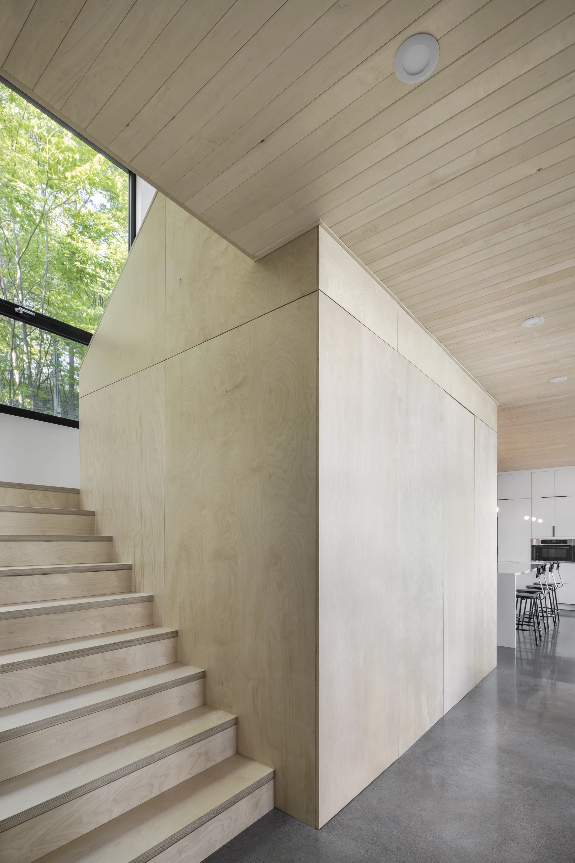 The Lakeside Cabin measures 3,200 sq ft (297 sq m), spread over two floors