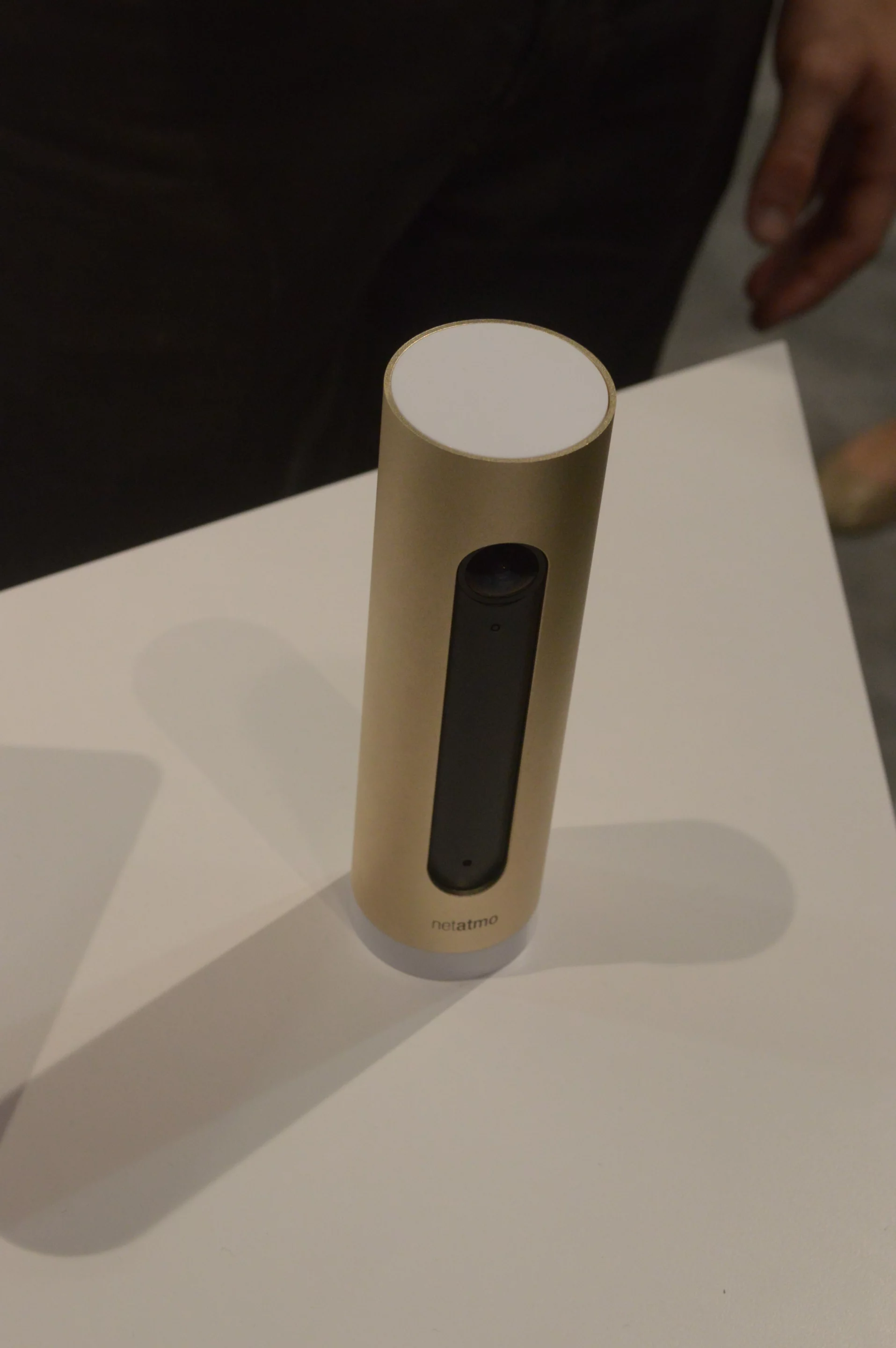 The Netatmo Welcome's casing is made of anodized aluminium (Photo: C.C. Weiss / Gizmag)