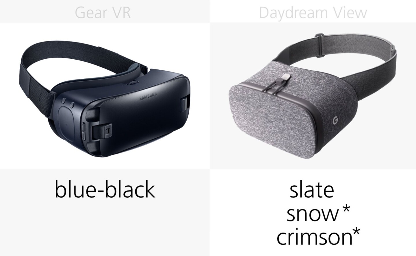 Color options