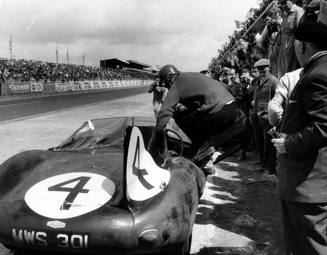 Ninian Sanderson and Ron Flockhart won the 1956 Le Mans 24 Hours in a D-Type