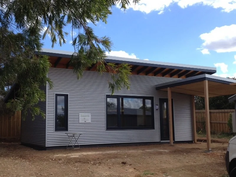A front view of Castlemaine Passivhaus