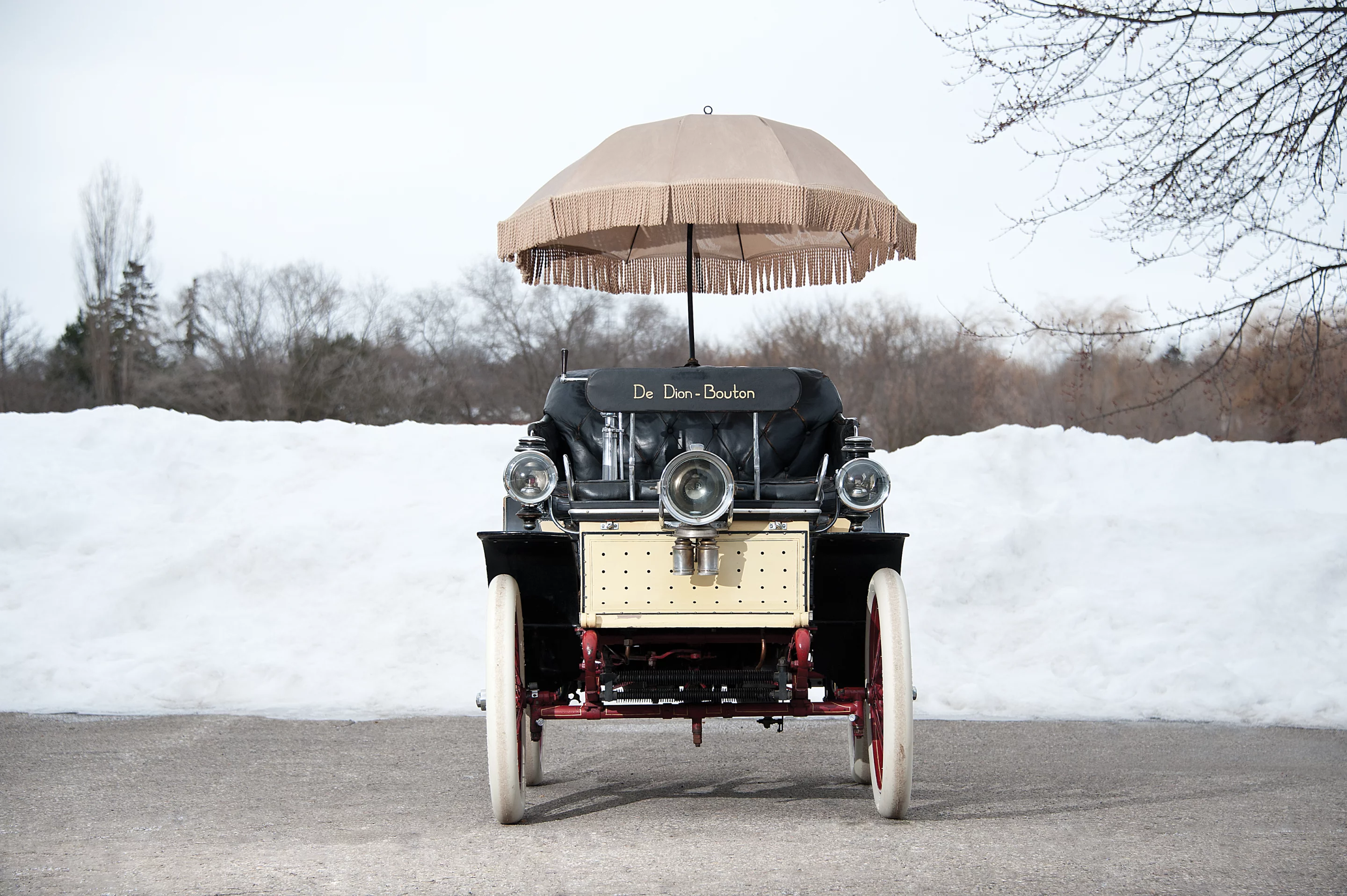 The De Dion-Bouton was entered in the 1992 London-to-Brighton Veteran Car Run in England. After a brave effort, engine trouble struck on the final hill and the car came up just short of the finish line