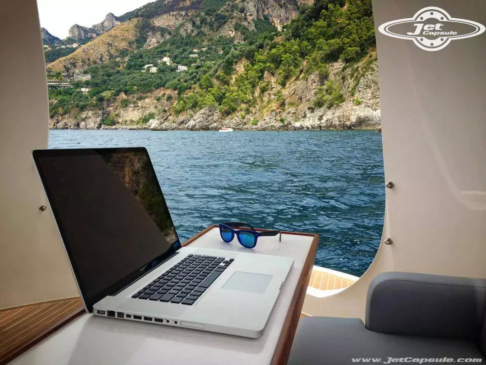 Some out of the office time on board the Jet Capsule