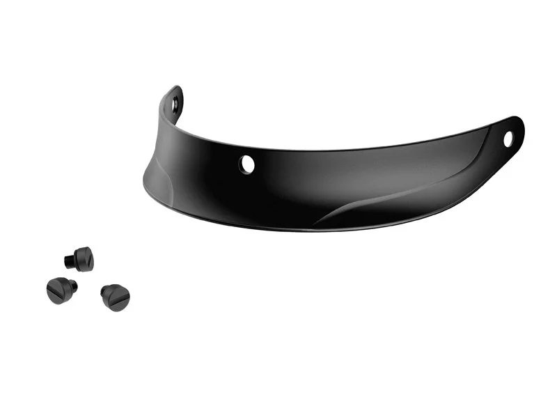 The Sena Cavalry motorcycle half-helmet features a removable peak visor