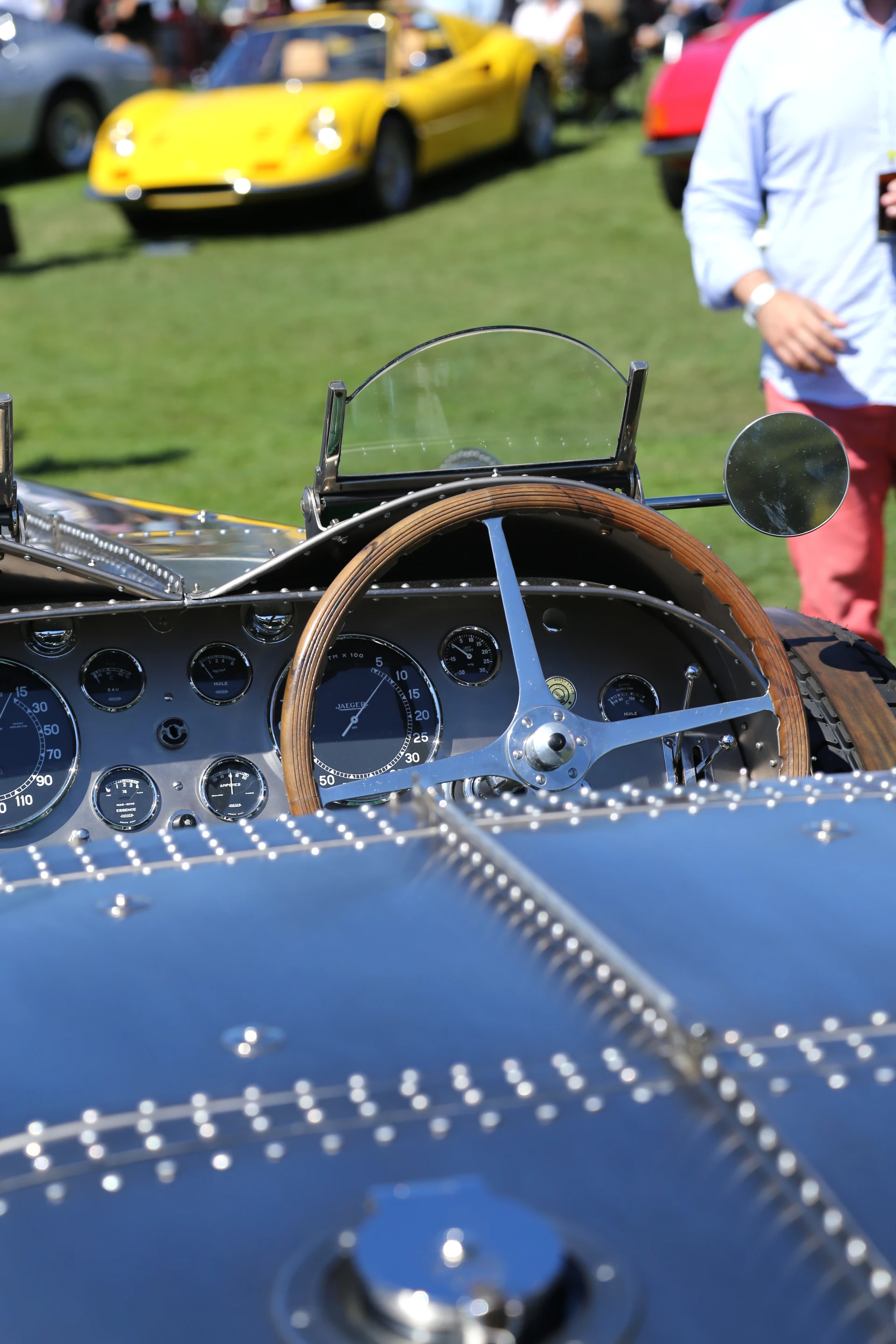 A 1935 Bugatti Type 57SC Competition right-hand drive steering wheel (Photo: Angus MacKenzie/Gizmag.com)