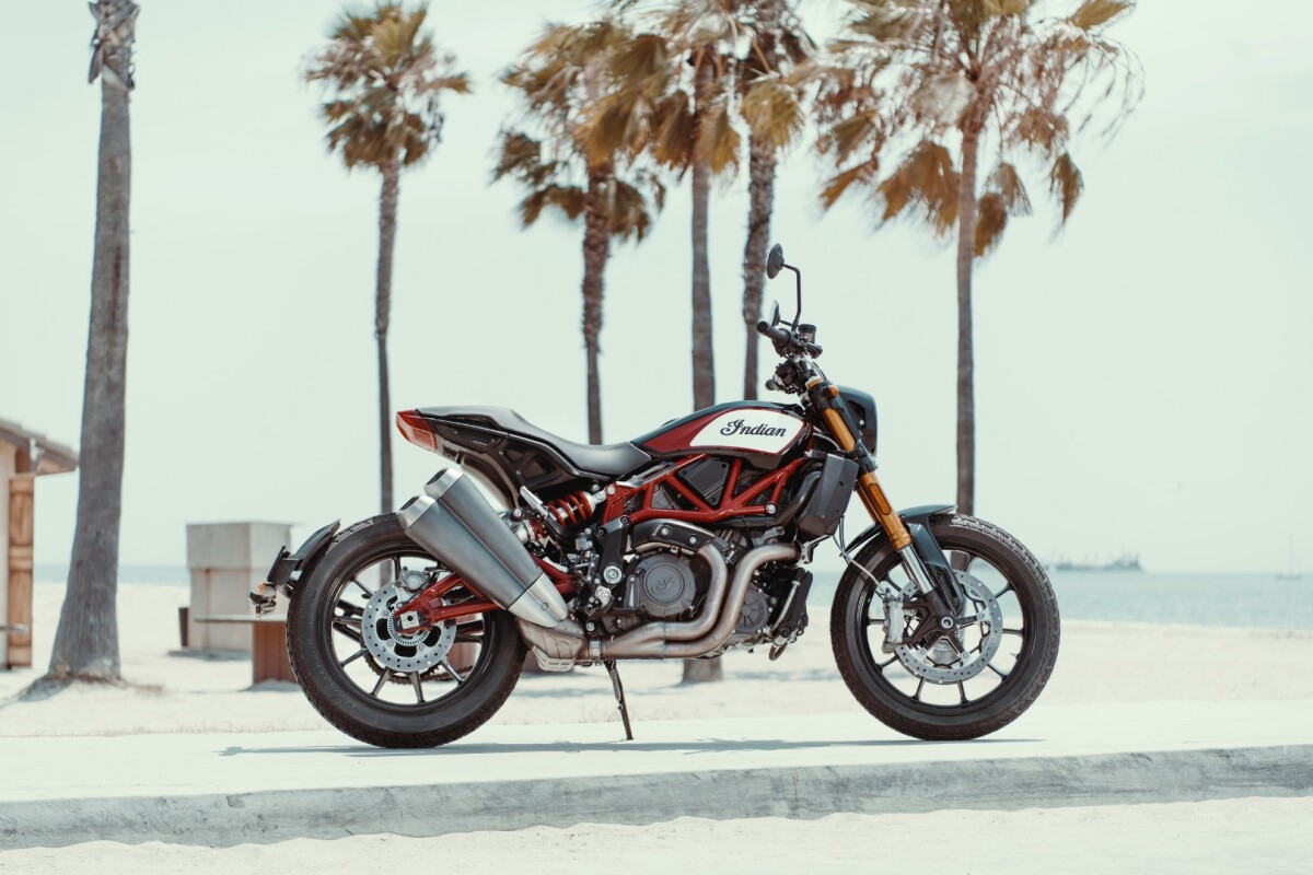 Indian's FTR1200 streetbike: hot bike, shame about the production exhaust.