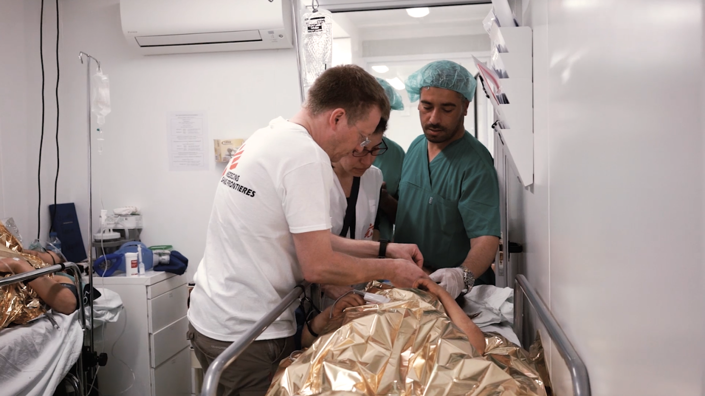 Médecins Sans Frontières' new Mobile Unit Surgical Trailer (MUST) is a complete mobile hospital on a truck that can be operational within three hours, saving precious time during conflicts or disasters