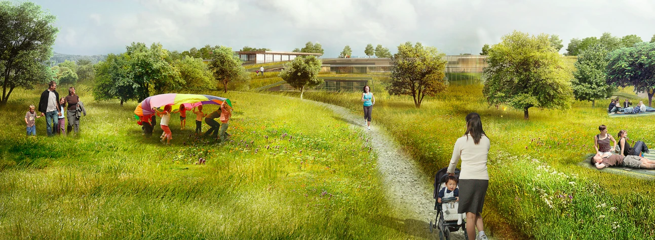 Open to all Cupertino residents, the expansive green space would include vineyards, orchards, gardens, an amphitheater, and children's play areas