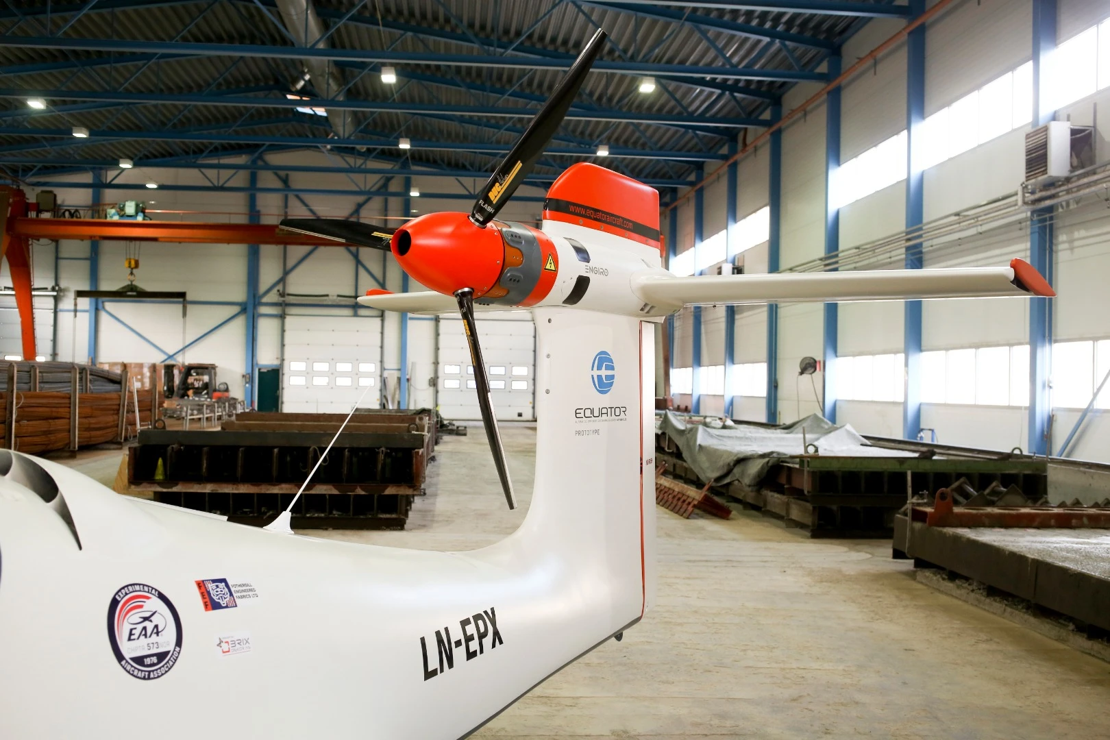 The P2 Xcursion with its tail-mounted electric motor
