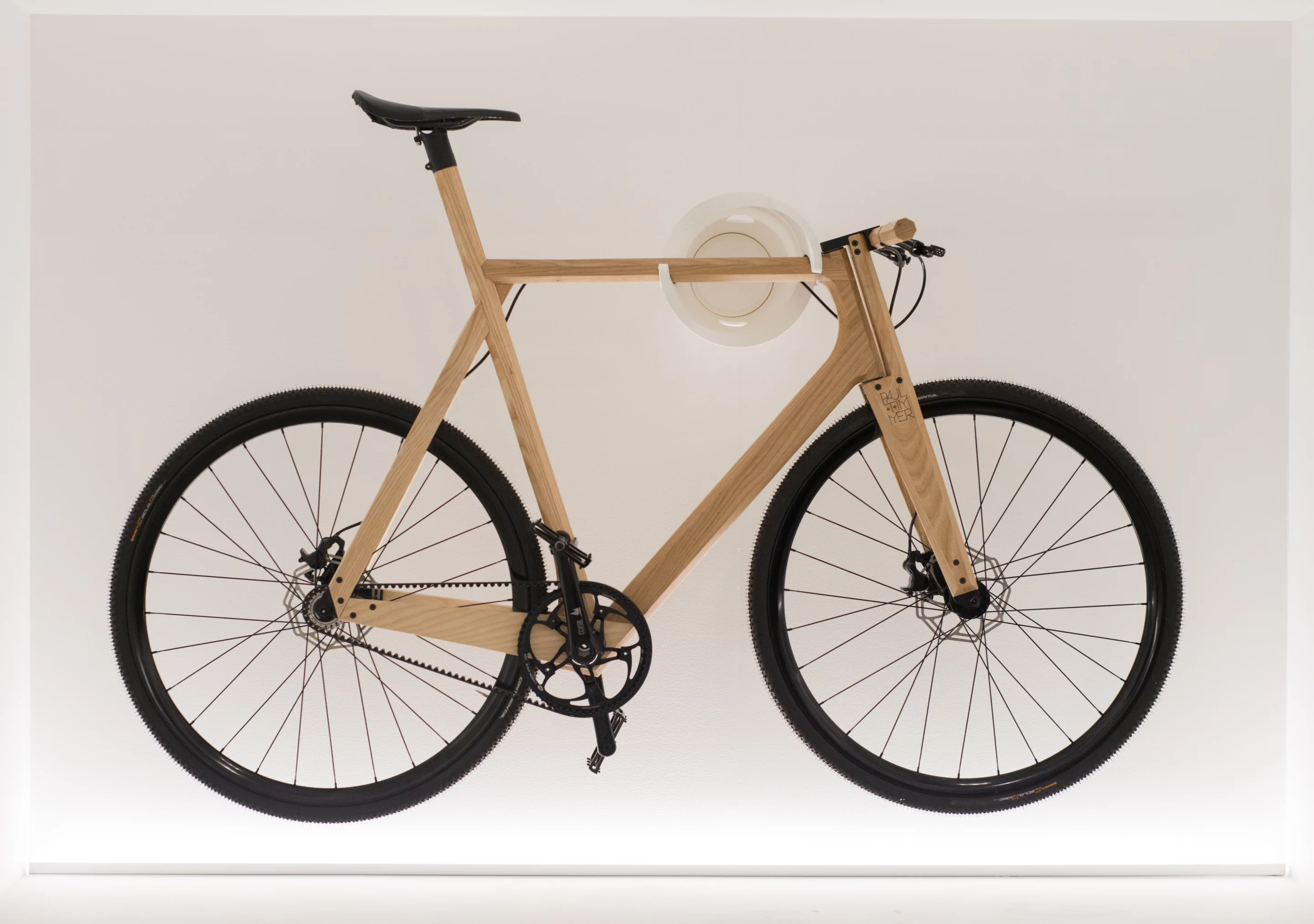The aptly-named Wooden Bike is built from solid ash fitted with 3D-printed aluminum parts