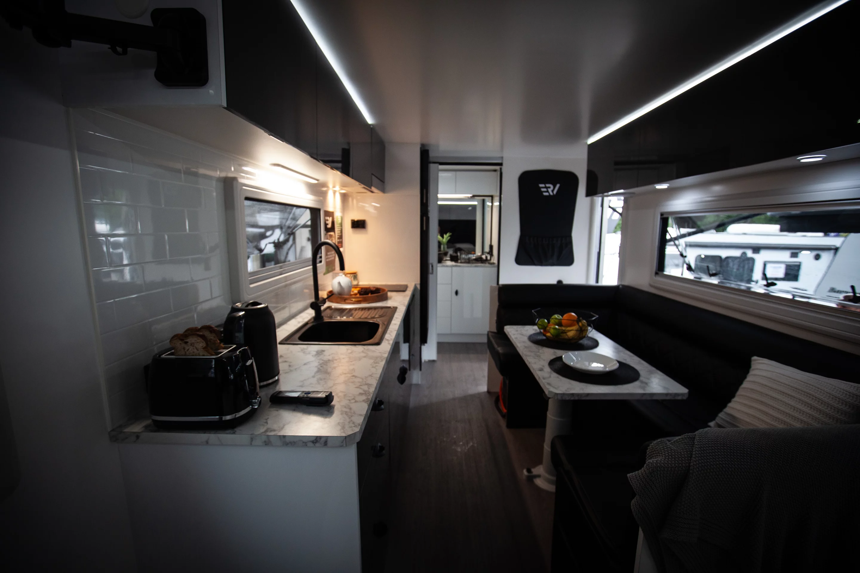 The ERV carries its large battery pack inside the chassis to optimize center of gravity